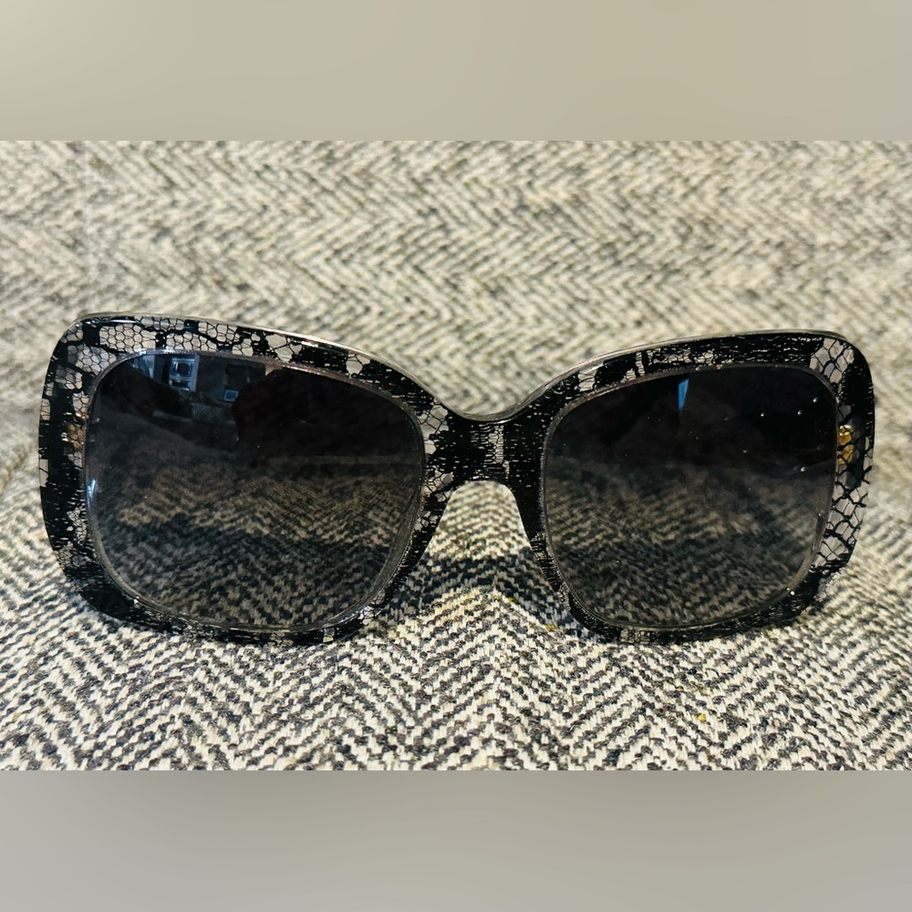 Dolce & Gabbana Lace In-lay Sunglasses.